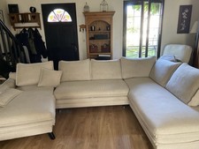 Canapé d'angle convertible beige Bobochic