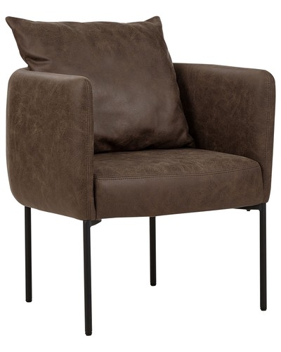 Fauteuil rétro similicuir - en,