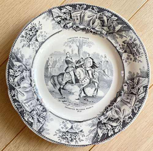 Assiette parlante creil - assiette,