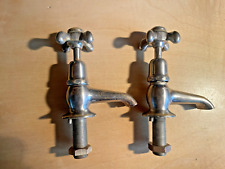 Paire de Robinets Rétro Eau Froide Eau Chaude Jacob Delafon Paris vers 1900-1920