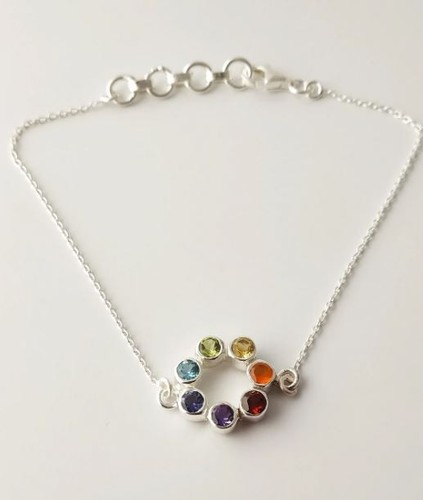 Bracelet chakras naturels en - 7,