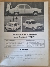 REVUE TECHNIQUE AUTOMOBILE RTA RENAULT  R 12 R 12 TR R 12 TS