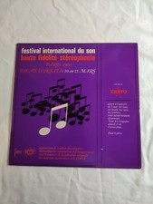 N641 Vinyle 33 tours collection festival international du son Paris 1966 