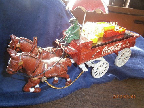 Vintage coca cola cast - vintage, iron