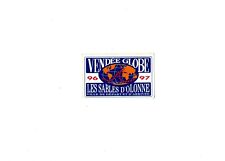 AUTOCOLLANT / STICKER  Vintage VENDEE GLOBE 96 /97 SABLES D'OLONNE BATEAU / BOAT