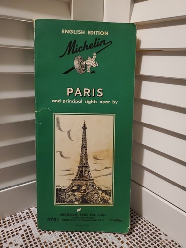 Vtg 1957 michelin paris 1st - vtg,