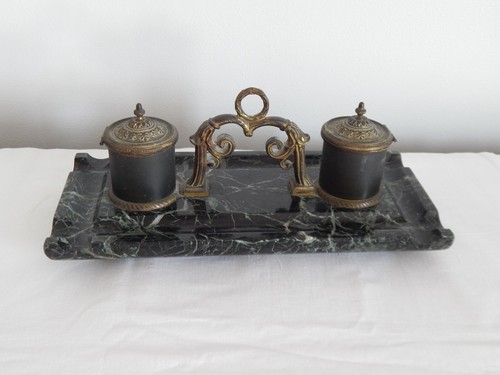 Ancien grand encrier marbre - en,