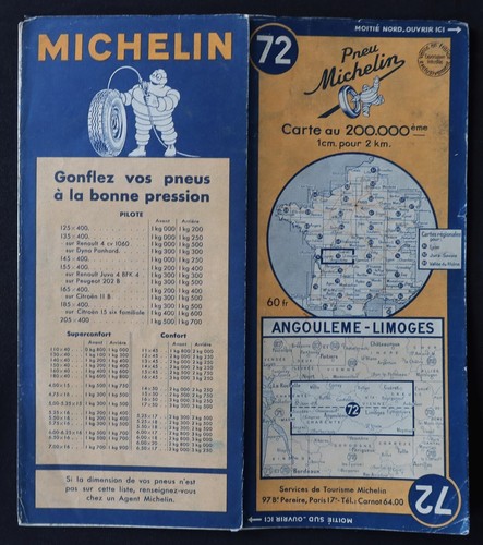 Carte michelin angouleme - carte,