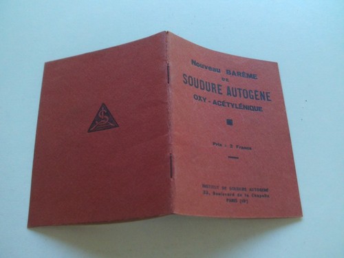 Nouveau bareme soudure - bareme,