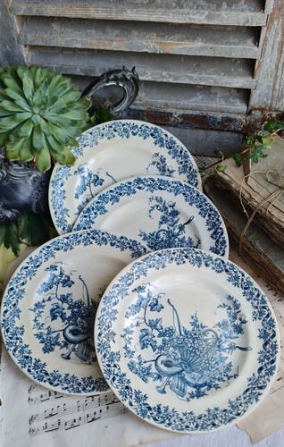 Anciennes assiettes plates - anciennes,
