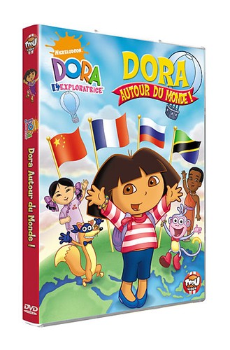 Dora exploratrice autour - l'exploratrice,
