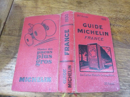 Guide michelin rouge 1930 - rouge,