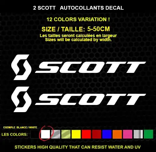 Scott bike autocollant - 2,