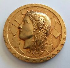 MEDAILLE BRONZE DORE EN RELIEF REF69603