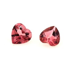 Pierres et Minéraux. 0.84 cts LOT DE 2 TOURMALINE ROSE . VVS1 Brésil.
