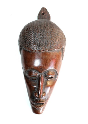 Ancien masque baoulé - masque, ou