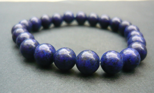 Bracelet perles lapis - de,
