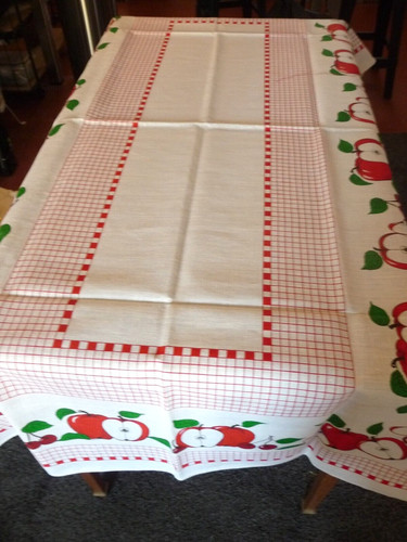 Vintage nappe lin beige - nappe,