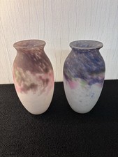 Paire de vases pâte de verre Muller et frères mod1