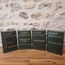 ANDRE CASTELOT LOT DE 4 LIVRES JOSEPHINE L'AIGLON DRAME STE HELENE PERRIN - 1967