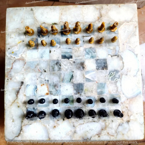 Echiquier agate fait main - fait,