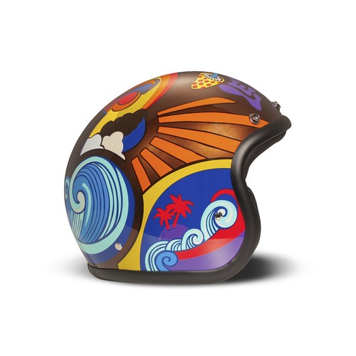 Casque jet café racer - café, dmd