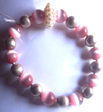 bijou bracelet marseillais boules argent massif 925 perles roses