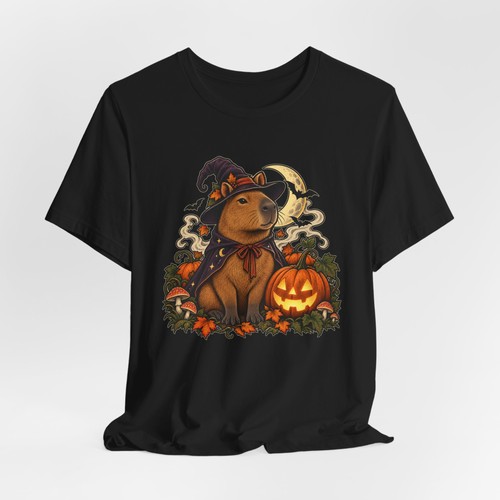 Halloween witch capybara - capybara, tee
