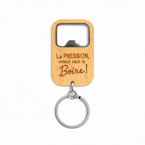 Porte clés décapsuleur bois - porte-clés,