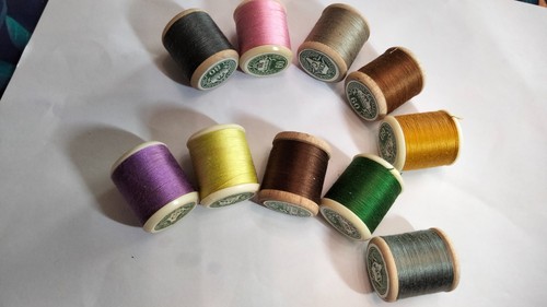 Mercerie ancienne 10 bobines - 10,