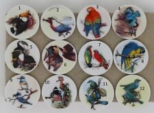 2020 SERVICE OISEAUX HISTOIRE NATURELLE FEVE ASSIETTE PORCELAINE 3D au choix