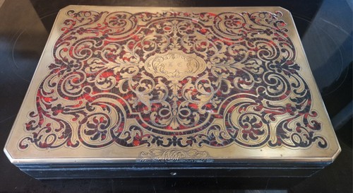 Boite marqueterie boulle - marqueterie,