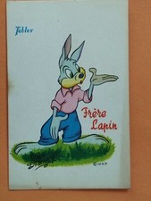 carte postale PUB Chocolat TOBLER - WALT DISNEY - Frère Lapin