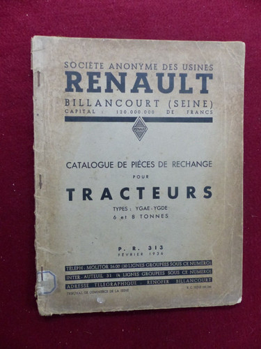 Livret catalogue pièces - livret,