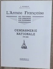 L. ROUSSELOT: Planche N° 61 - Gendarmerie Nationale 1791-1800 - 1982