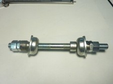 vintage axe moyeux roue 9.5 mm L 150 mm cone de 16.7 mm cuvette 31 mm