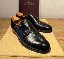 CHAUSSURES JM WESTON DOUBLE BOUCLE MONK  CUIR NOIR 9 D 43