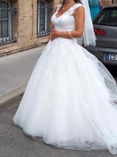 robe de mariée blanche pronovias taille S bon état 