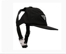 Casquette Prada noire en nylon