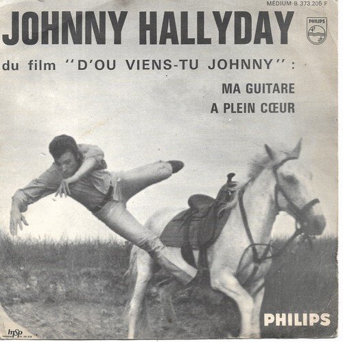 Johnny hallyday guitare 45 - johnny,