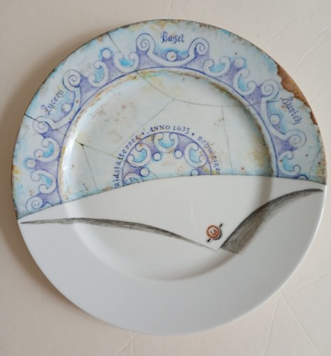 Assiette peinte par pierre - assiette,