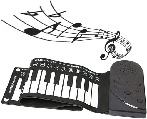 Roll piano keys portable - up,