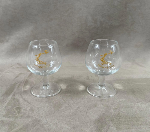 Lot verres hennessy - de,