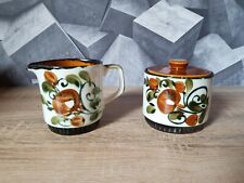 ENSEMBLE POT A LAIT SUCRIER BOCH LA LOUVIÈRE MODÈLE ARGENTEUIL BELGIUM