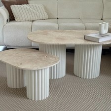 Table basse ovale duo