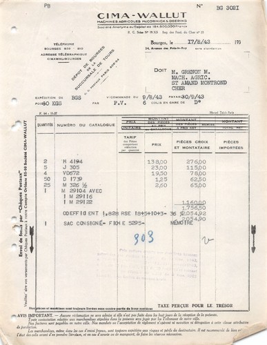 1943 cima wallut tours m - 1943, a