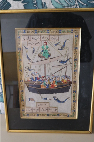Peinture sur tissu - sur, encadrée