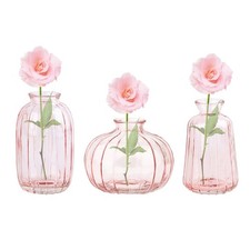 Lot de 3 petits vases en verre