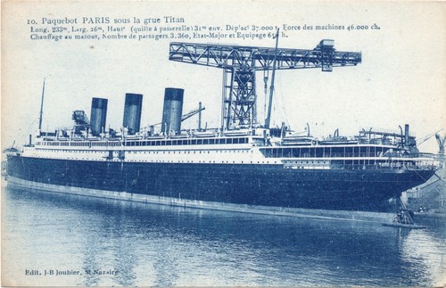 Postcard boat liner - /, /