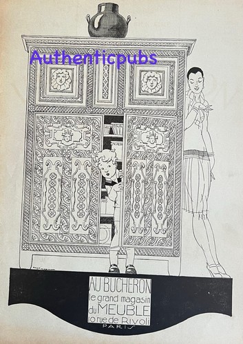 Publicite bucheron armoire - publicite, au
